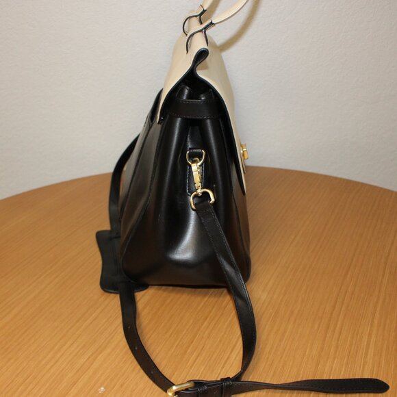 JEMMA EMMA TRAVELER 39 WORK BUSINESS LAPTOP WEEKENDER TRAVEL BAG BLACK VANILLA - Picture 5 of 8